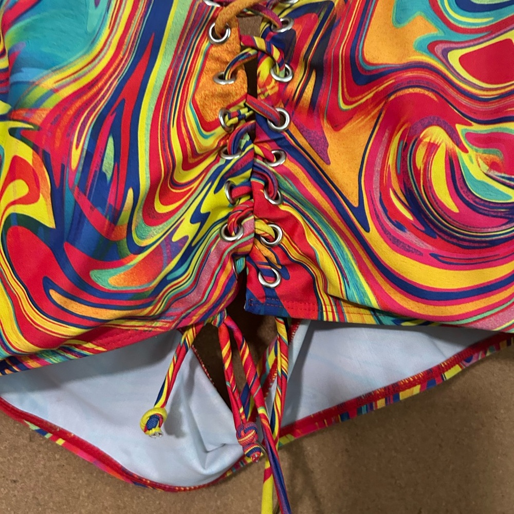 Colorful Swirl Bikini Set - Picture 2 of 2